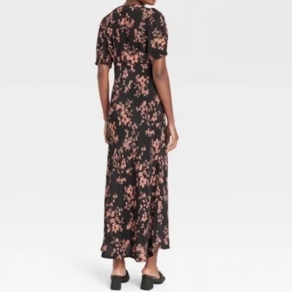 a new day Black Maxi Dress with Blush Floral Print - Picture 7 of 14